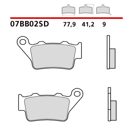 07BB02SD.jpg PASTIGLIE FRENO SINT.