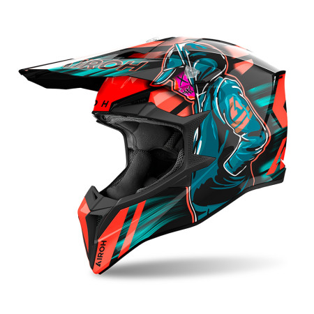 airoh_wraaap_2206_helmet_cyborg_rosso_2.jpg CASCO CROSS AIROH WRAAAP CYBER
