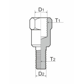 121850060.jpg ADATTATORE SPECCHIETTO RMS M8 DESTRO - M10 DESTRO
