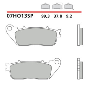 07HO13SP.jpg PASTIGLIE FRENO MOTO SINTER POST.