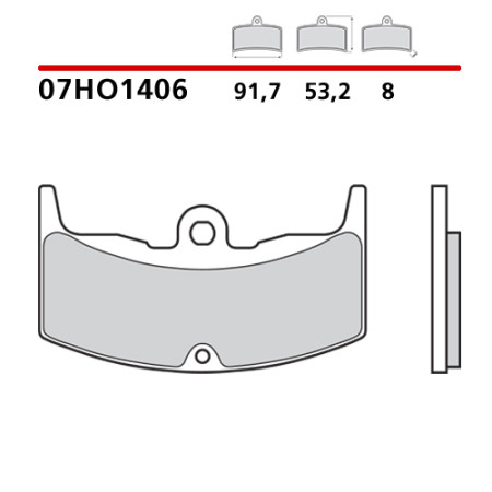 07HO1406.jpg PASTIGLIE FRENO MOTO (FDB310)