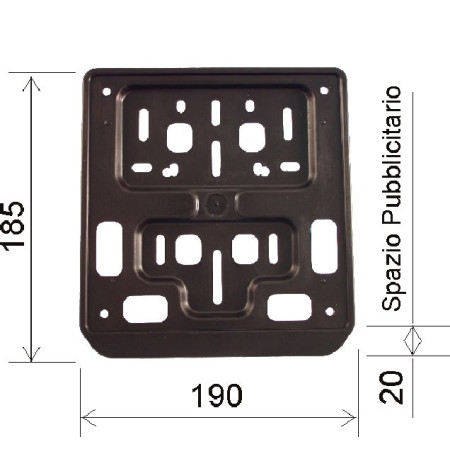 142700010.jpg PORTATARGA EUROPEO RMS CLASSIC MOTO E SCOOTER