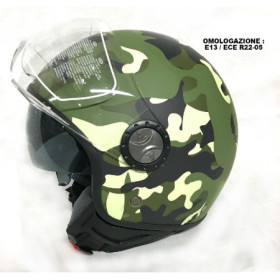 CASCO JET AL 101 V/ELE. CAMOUFLAGE VERDE L
