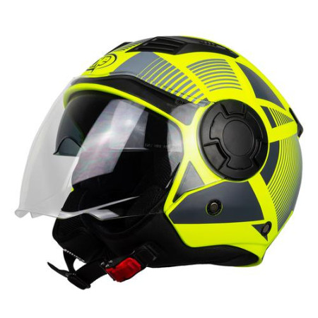 CAMA ALFA GIALLO.jpg CASCO ONE JET ALFA 2.0 GIALLO FLUO/GRIGIO