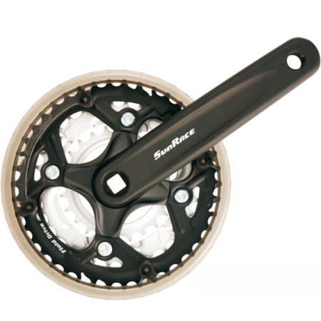 421570311.jpg GUARNITURA FCM500 MTB 8/7/6V - 42X34X24D, 170 MM, NERO ARGENTO - 42X34X24D, 170 MM, NERO ARGENTO