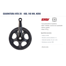 GUARNITURA MTB 20 - 40D, 140 MM, NERO 42157091K.png GUARNITURA MTB 20 - 40D, 140 MM, NERO