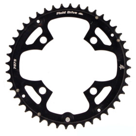 CORONA BCD 104 MM 4-FORI 2 X 11V - 44 DENTI, COMPATIBILE SHIMANO, NERO 421578001.jpg CORONA BCD 104 MM 4-FORI 2 X 11V - 44 DENTI, COMPATIBILE SHIMANO, NERO