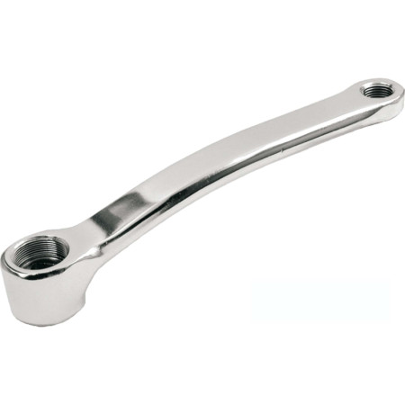421579040.jpg PEDIVELLA SINISTRA ACCIAIO PERNO QUADRO TIPO OFMEGA - 170 MM, ARGENTO CROMATO