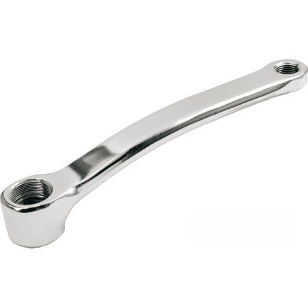 421579041.jpg PEDIVELLA SINISTRA ACCIAIO PERNO QUADRO TIPO OFMEGA - 170 MM, NERO