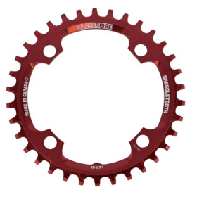 421584053.jpg CORONA SNAGGLETOOTH BCD 104 MM 4-FORI 1 X 11/12V - 34 DENTI, ROSSO - 34 DENTI, ROSSO
