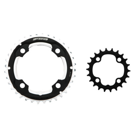 421585048.jpg CORONA BCD 64 MM 4-FORI 2 X 11V - 26 DENTI, COMPATIBILE SHIMANO, NERO, WC074 - 26 DENTI, COMPATIBILE SHIMANO, NERO