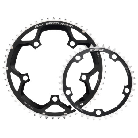421585300.jpg CORONA BCD 110 MM 5-FORI 2 X 11V - 36 DENTI, NERO ARGENTO, WB047