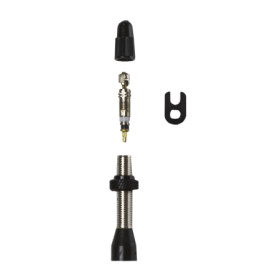 421830660.jpg VALVOLA TUBELESS BASE CONICA - 40 MM, ARGENTO, CONFEZIONE 2 PEZZI