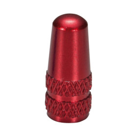 421830743.jpg COPPIA TAPPI VALVOLA PRESTA ALLUMINIO - ROSSO