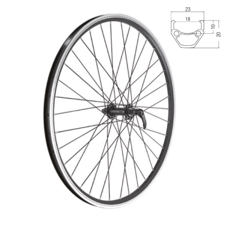 Easy-525001122.png RUOTA KAURIS MTB 2.0 V-BRAKE - ANTERIORE 29 CON MOZZO SGANCIO RAPIDO - ANTERIORE 29 CON MOZZO SGANCIO RAPIDO