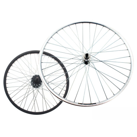 525017010.jpg RUOTA POSTERIORE A FILETTO MTB / TOURING 24X1,75 - PERNO 3/8, SFERE, MOZZO ACCIAIO 1V, CERCHIO ALLUMINIO