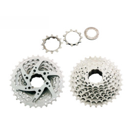 525260200.jpg PACCO PIGNONI A CASSETTA M96 9V - 11-34 DENTI, ARGENTO, SH11