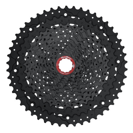 525261001.jpg PACCO PIGNONI A CASSETTA SUPER LIGHT MZ91 12V - 10-50 DENTI, NERO, SRAM XD