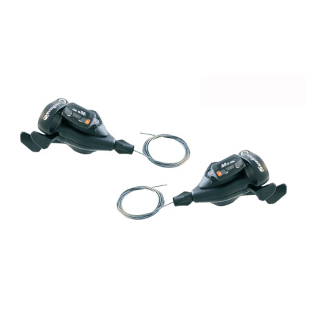 525320051.jpg COPPIA COMANDI CAMBIO DLM 933 COMPATIBILE SHIMANO - 3 X 9V, COLLARINO, CON DISPLAY, NERO