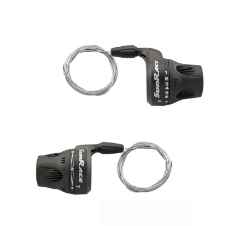 525320061.jpg COPPIA COMANDI CAMBIO GRIP SHIFT M6 COMPATIBILE SHIMANO - 3 X 8V, COLLARINO, SENZA DISPLAY, NERO