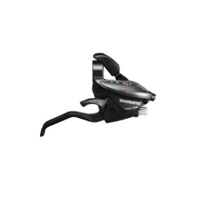 525323530.jpg COMANDO INTEGRATO CAMBIO + FRENO ALTUS EF500 - 7V, DESTRO, COLLARINO, CON DISPLAY, NERO