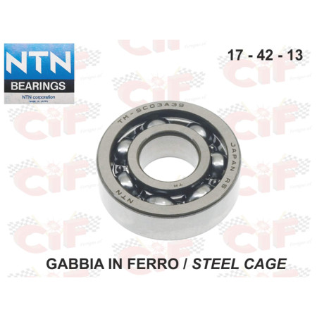 16155.jpg CUSCINETTO NTN 17X42X13 - MOTORI PIAGGIO 50 CC. 4