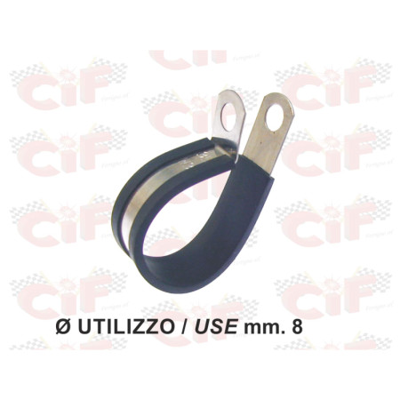3035-08.jpg PASSACAVO IN ACCIAIO INOX + GOMMA ANTIVIBRANTE Ï M