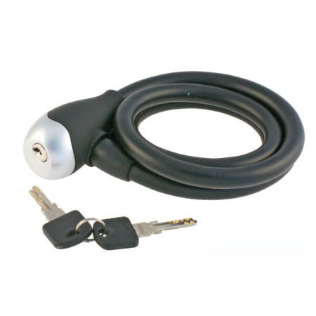 588002791.jpg LUCCHETTO CAVO SPIRALE SILICON +ÿ 12 - NERO
