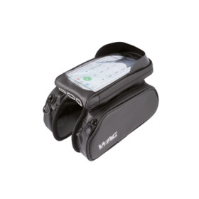 588022251.jpg BORSA TUBO ORIZZONTALE PORTA SMARTPHONE TOP TUBE DOUBLE - NERO