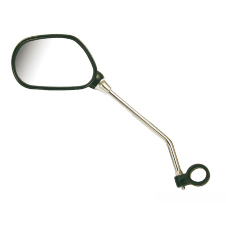588222021.jpg SPECCHIETTO OVALE CON CATADIOTTRO - SINISTRO, NERO ARGENTO