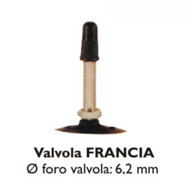CAMERA D'ARIA  - 700 X 20/23 VALVOLA FRANCIA 60 MM LISCIA 989700061.jpg CAMERA D'ARIA  - 700 X 20/23 VALVOLA FRANCIA 60 MM LISCIA