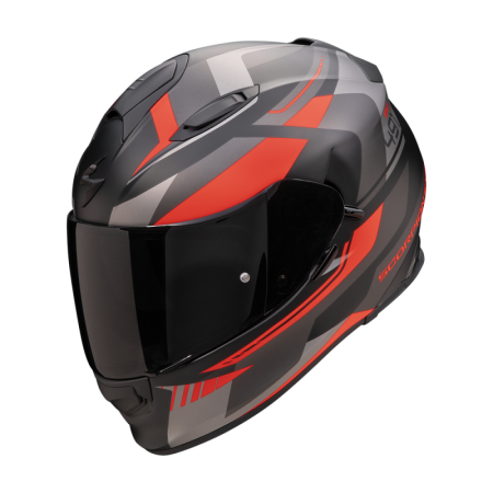 491ABILIS NERO ARGENTOROSSO.png CASCO INTEGRALE SCORPION EXO 491 ABILIS ROSSO