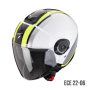 EXOCITY VEL.png CASCO JET SCORPION EXO-CITY 2 VEL GIALLO