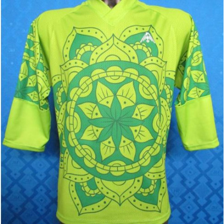 flower verde.JPG MAGLIA FLOWERS VERDE TG M
