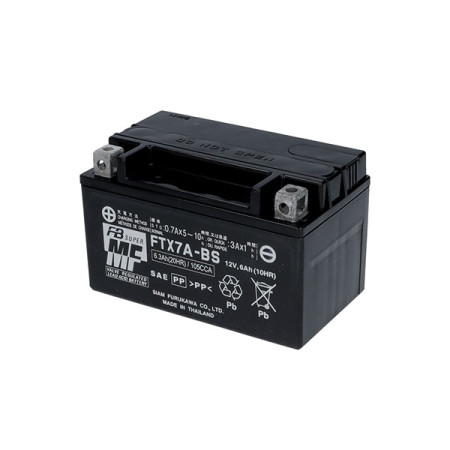 063070WC.jpg BATTERIA FURUKAWA FTX7A-BS 12V/6,0AH (ACTIVATED)