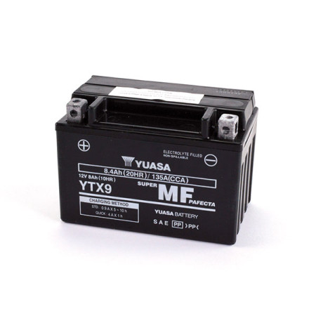 065099WC_01.jpg BATTERIA YUASA YTX9 (SIGILLATA ATTIVATA - FACTORY SEALED) 12V/8AH