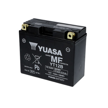 065110WC.jpg BATTERIA YUASA YT12B (SIGILLATA ATTIVATA - FACTORY SEALED) 12V/10AH