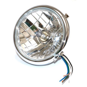 MARSRV03SISTEMIIMGSGR156306.jpg FANALE TONDO D.158 CROMATO VETRO TRASPARENTE LAMP.H4 E POSIZ