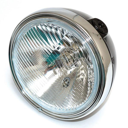 156400.jpg FANALE TONDO D.201 NERO VETRO RIGATO LAMP.H4 E POSIZIONE