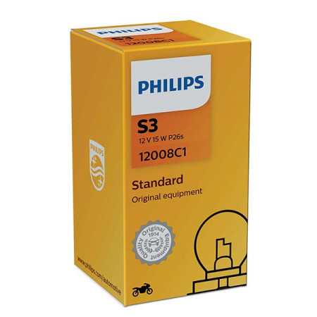 2012008_01.jpg LAMPADA PHILIPS S3 - 12V 15W P26s - (Rif.Philips: 12008C1)