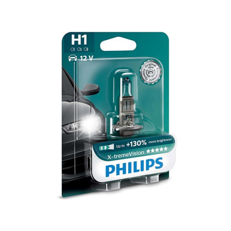 20122589_01.jpg LAMPADA PHILIPS H1 X-TREME VISION - 12V 55W - (Rif.Philips:12258X+VB1)