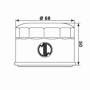 MARSRV03SISTEMIIMGSGR268147.jpg FILTRO OLIO MEIWA Y4011 Equivalente HF-147