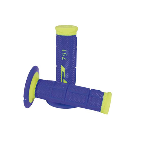 431179.jpg MANOPOLE CROSS PROGRIP 791 DUAL DENSITY (COLORE: GIALLO FLUO/BLU) Rif.Progrip: PA079100GFBL