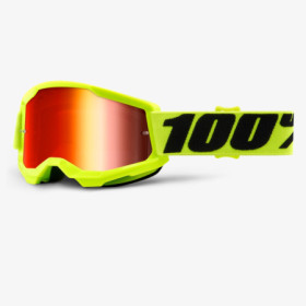 ACCURI JUNIOR.jpg MASCHERA 100% ACCURI JUNIOR FLUO YELLOW  LENTE RED