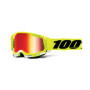461208.jpg MASCHERA 100% RACECRAFT 2 FLUO YELLOW - LENTE A SPECCHIO ROSSA