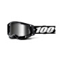 461211.jpg MASCHERA 100% RACECRAFT 2 BLACK - LENTE A SPECCHIO ARGENTO