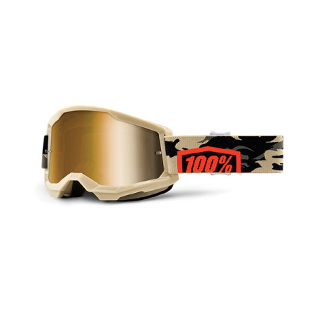 461237.jpg MASCHERA 100% STRATA 2 KOMBAT - LENTE A SPECCHIO ORO