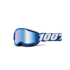 461250.JPG MASCHERA 100% STRATA 2 YOUTH BLUE - LENTE A SPECCHIO BLU
