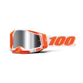 461281_01.jpg MASCHERA 100% RACECRAFT 2 ORANGE - LENTE A SPECCHIO ARGENTO