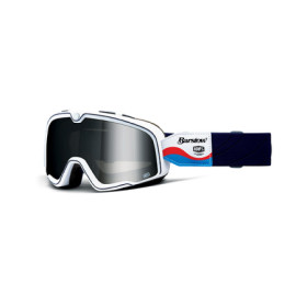 461289.jpg MASCHERA 100% BARSTOW LUCIEN - LENTE A SPECCHIO ARGENTO